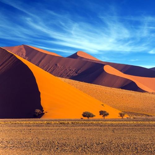 Rode zandduinen in de Sossusvlei