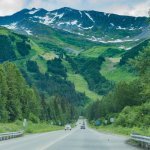 Weg van Anchorage naar Denali Nationaal Park