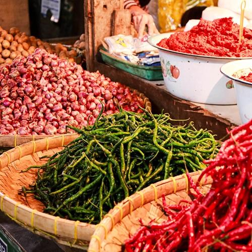 Lokale markt, Sumatra
