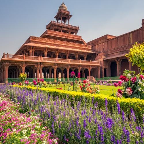 Verlaten stad Fatehpur Sikri 