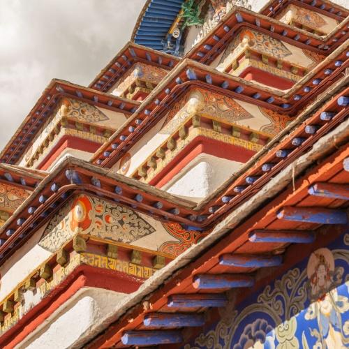 Details van De Kumbum van Gyantse