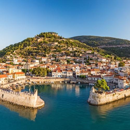 Sfeervolle havenplaats Nafpaktos