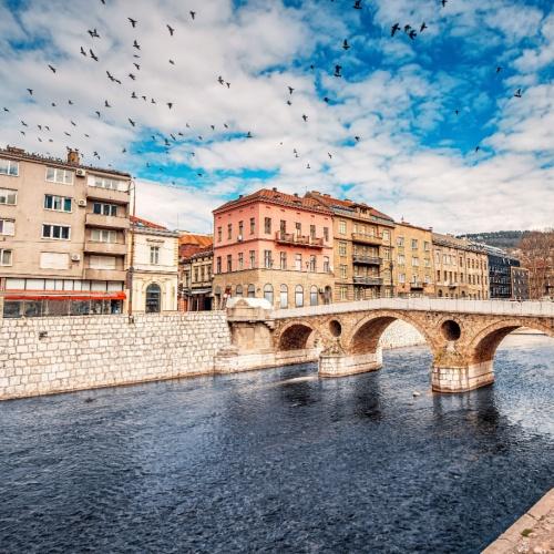 Oude centrum van Sarajevo
