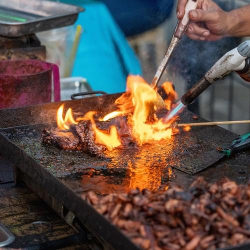 Streetfood verkoper Jogjakarta