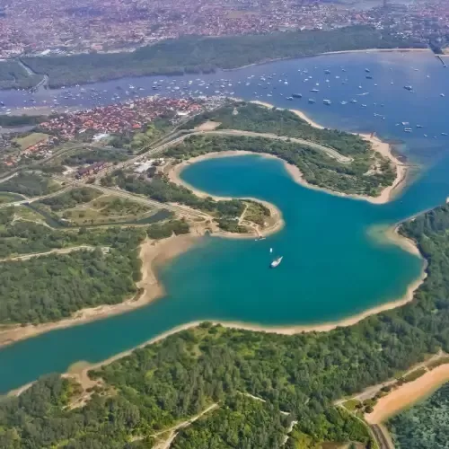 Denpasar vanuit de lucht