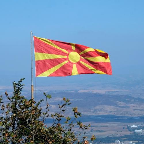 Vlag van Noord-Macedonië