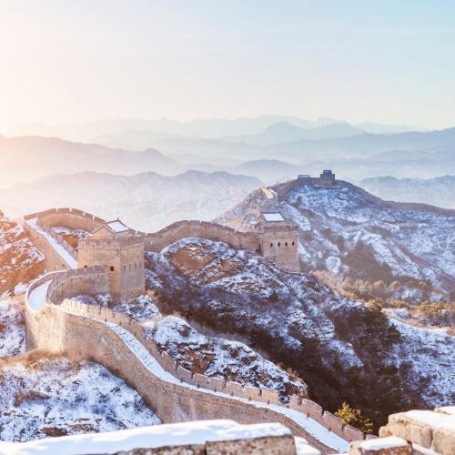 Chinese Muur, Jinshanling in winter, China