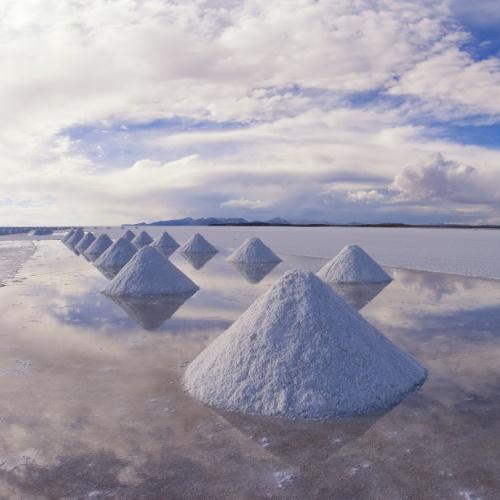 Zout van de zoutvlakten Uyuni