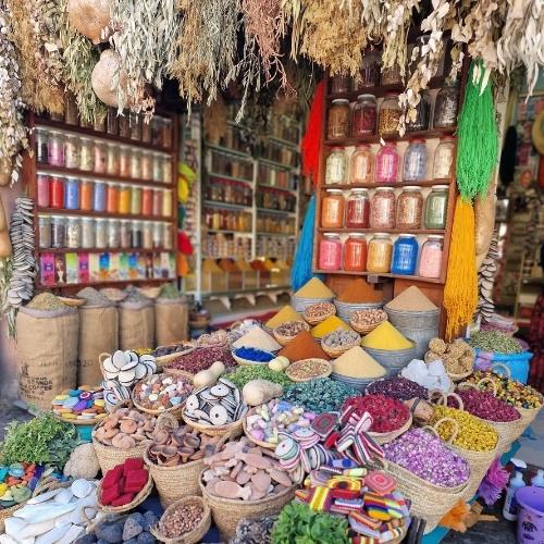 Marrakech, winkel in de medina