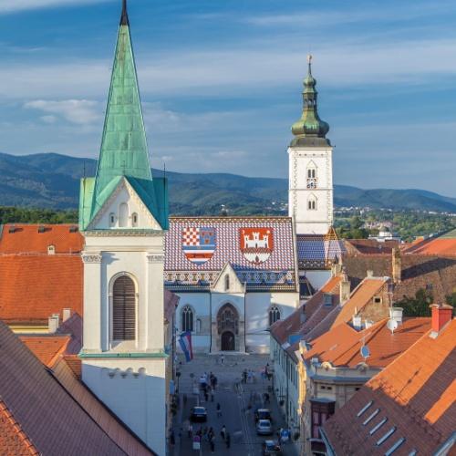 Uitzicht vanaf de Lotrščak-toren