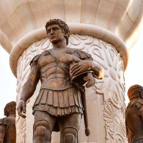 Standbeeld in Skopje