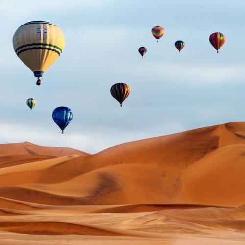 Wahiba, luchtballonvaart
