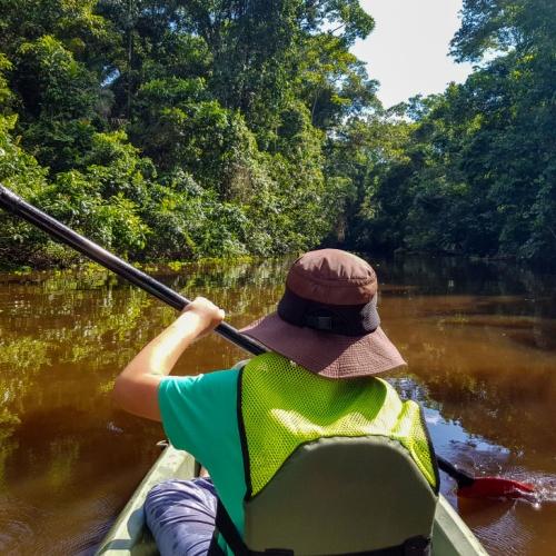 Kayaken in de Amazone