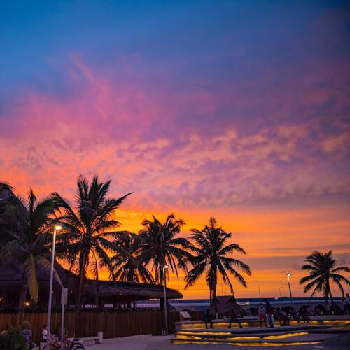 Zonsondergang Puerto Progreso