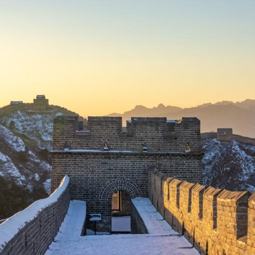 Chinese Muur, Jinshanling in winter, China