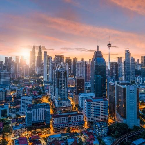 Zonsondergang Kuala Lumpur