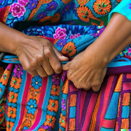 Handgemaakt textiel in Guatemala