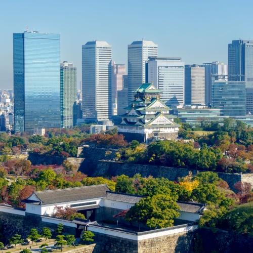 Stadsbeeld van Osaka