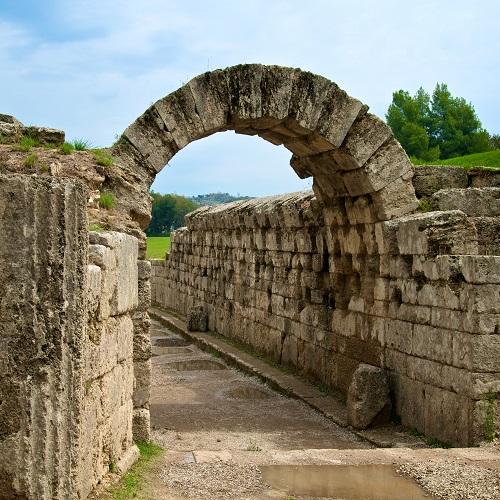 Ingang oude olympische stadion, Olympia