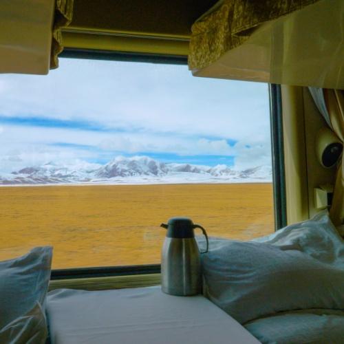 Tibet, uitzicht vanuit de Hemeltrein
