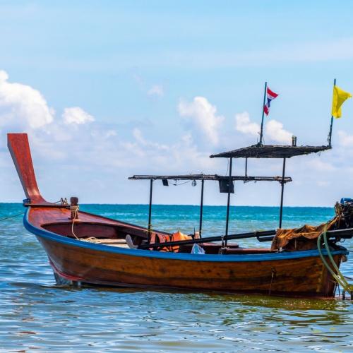 Longtail vissersboot in Phuket
