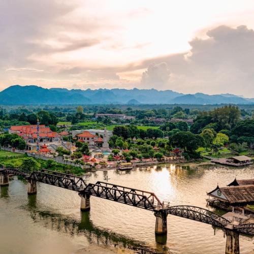 Bridge over de River Kwai, Kanchanaburi