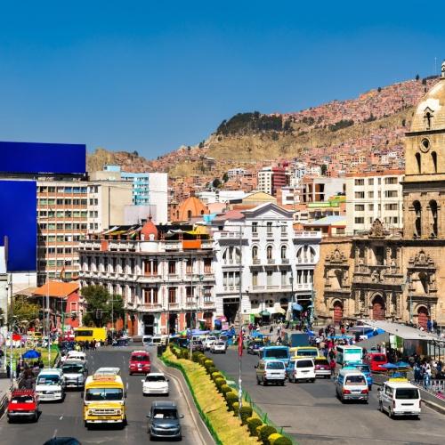 De drukte van La Paz