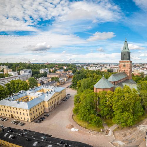 Uitzicht over Turku