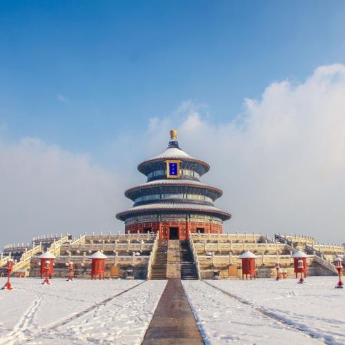 Tempel van de Hemel, Beijing in de winter