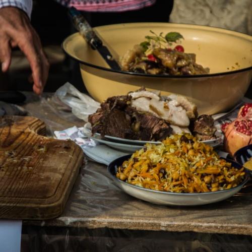 Het bekende gerecht 'Plov'