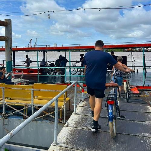 Fietstocht Bangkok op de boot