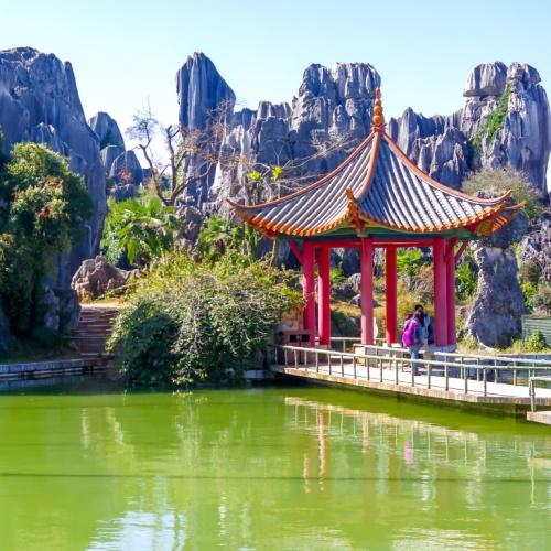 Kunming, pagode, Stenen Woud