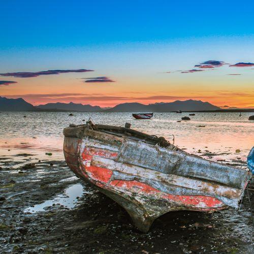 Vissersboot in Puerto Natales