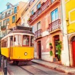 Oude tram in Lissabon