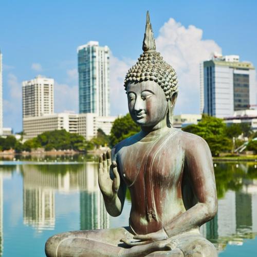 Boedha beeld in Colombo