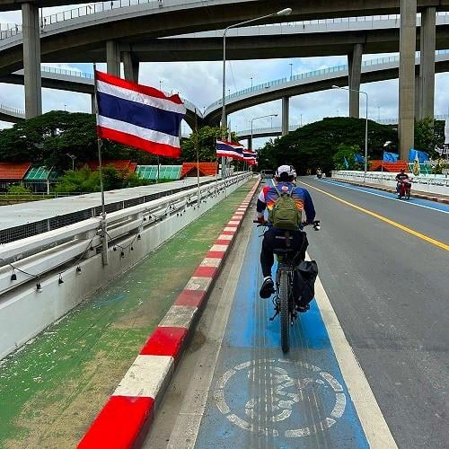 Fietstocht Bangkok