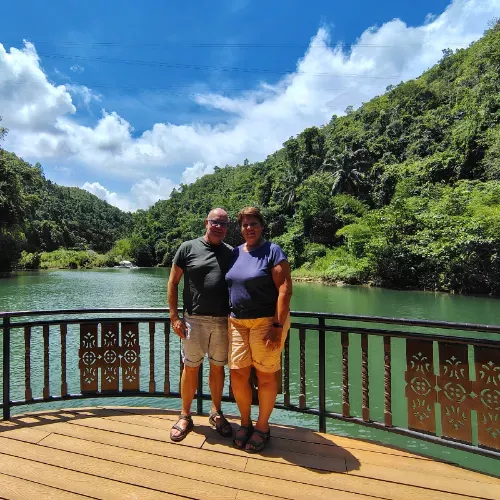NRV reizigers op Loboc River Cruise, Bohol