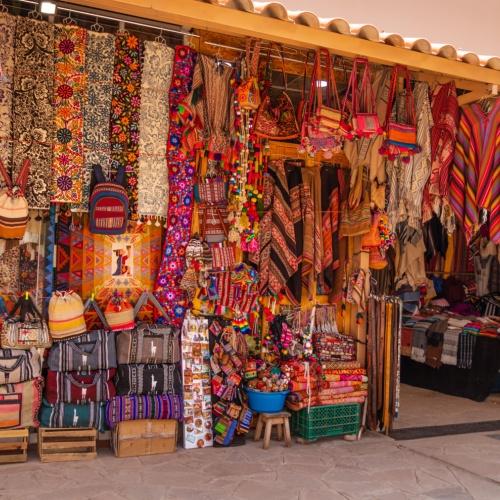 Souvenirwinkel in Cuzco