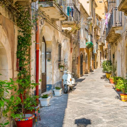 Smalle steeg in Ortigia 