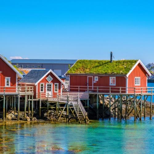 Vissershuisjes in Reine, Lofoten