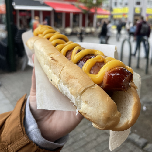 De beroemde hotdog in Reykjavik