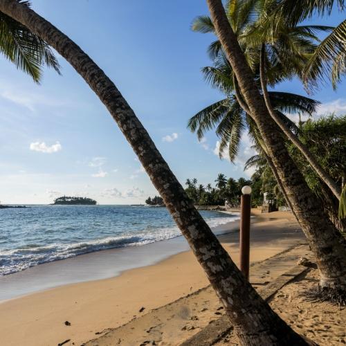 Strand van Beruwala, Sri Lanka