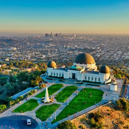 Uitzicht op Los Angeles vanaf het Griffith Observatory