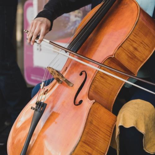 Straatmuzikant in Santiago de Chili