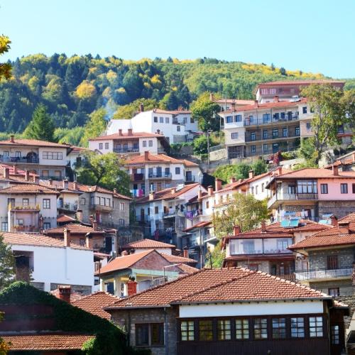 Uitzicht op Metsovo