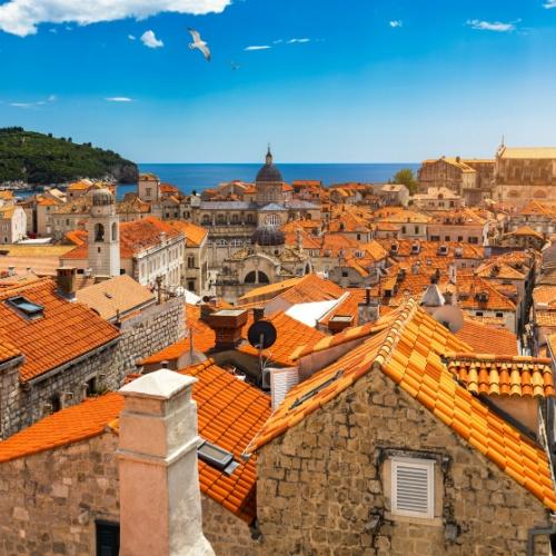 Dubrovnik, rode daken