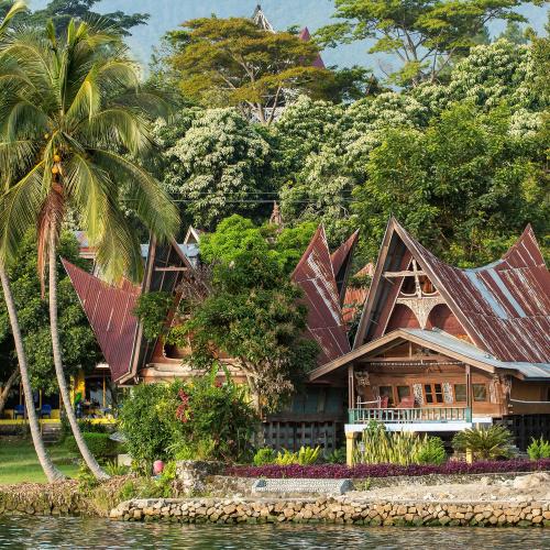 Traditionele Batak huizen