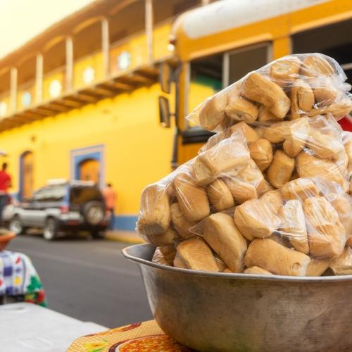 Typisch traditioneel brood in Nicaragua