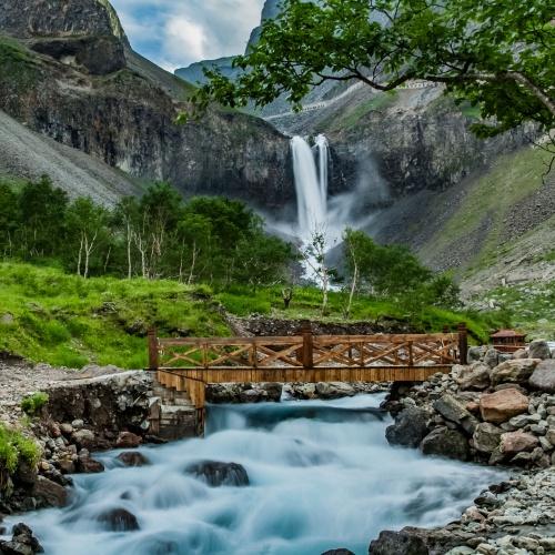 Changbai-waterval nabij Changbaishan, China