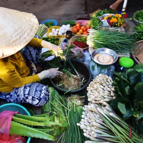 Lokale markt, Hanoi